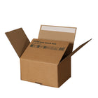 Spicers Postal Box Peel and Seal - 12.18" x 8.43" x 8.87" - Kraft - 20 Pack-Peel and Seal lid