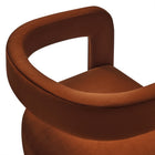 Modway Winslow Performance Velvet Barrel Accent Chair - Rust-9
