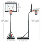 Soozier Basketball Hoop Outdoor-Can be used inside or outside, as all the materials were chosen to endure long-term outdoor conditions and harsh weather
