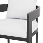 Modway Tahoe Outdoor Patio Aluminum Bar Chair - 44.5" - White-8