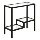 Hudson&Canal Lovett 24"W Rectangular Side Table - Blackened Bronze-A modern contemporary design for your living room, bedroom, and more