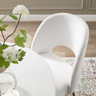 Modway Rouse Dining Room Side Chair - White-Mid-Century Modern Design