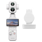 DJI Osmo Pocket 4P Standard Combo - Pearl White-1-Inch CMOS & 17-Stop Dynamic Range, Dual Cameras with 4 Focal Lengths, 60mm for Natural Portrait