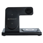Spracht Flex Charge 3 Charging  Pad - Black-Compatibility: Samsung Galaxy S21 - S23, Apple Watch, Google Pixel 7 - 8, Apple Airpods, Apple iPhone 12-16