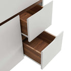 Modway Harvest 36" Bathroom Vanity Cabinet - Grey/Walnut-Easy Open Design