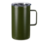 General Supply Goods + Co Stainless Steel Mug with Handle - 500 ml - Green-Double wall stainless steel construction for temperature retention