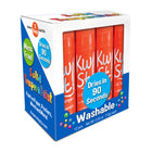 Kwik Stix Solid Tempera Paint Sticks - Orange - 12/Pack - 2 Pack-Great for projects needing certain colours replaced quicker than others