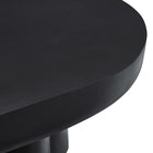 Modway Caspian Oval Concrete Coffee Table - Black-9