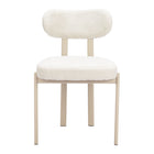 Zuo Aurea Dining Chair - Light Grey - Set of 4-Powder coated steel leg