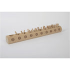 Yellow Door Natural Counting Log Set-This beautifully simple wooden log has equal-sized holes which will encourage children to count out the correct number of sticks from a pile, and then count in the correct number for each section.