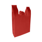 Reliabag Reusable Non-Woven T-Shirt Bags - 11"W x 7"D x 20"H - Red - 400 Pack-Reusability: Non-woven t-shirt bags are designed to be reusable