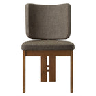 Modway Alba Armless Upholstered Dining Chairs - Taupe - 2 Pack-9