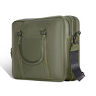 Champs Onyx Leather Briefcase - Khaki-Made of Genuine Cowhide Leather