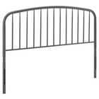 Modway Nova Metal Full Headboard - Grey-Metal Full Headboard
