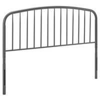 Modway Nova Metal Full Headboard - Grey-Metal Full Headboard