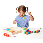 Melissa & Doug Primary Lacing Beads-Comes in wooden storage case