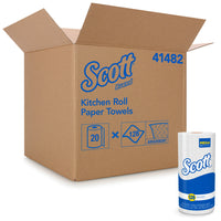 Scott Kitchen Paper Towel Rolls - 128 Sheets Per Roll - 20 Pack-Each sheet measures 11.0" x 8.78"