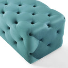 Modway Amour 60" Tufted Button Entryway Performance Velvet Bench - Sea Blue-7