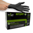 SHOWA EBT Sustainable 4 mil Nitrile Food Contact Single Use Gloves - Black - X-Large - 100 Pack-Biodegradable