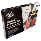 Mont Marte Signature Sketch and Drawing 30-Piece Set-Comes with a 50-sheet A4 sketching diary measuring 210 x 297 mm, giving you a ready-to-use surface for practice and finished work