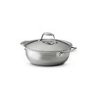 Tramontina 4 Qt Stainless Steel Tri-Ply Universal Pan with Lid - NSF-Certified - Induction-Ready-Tri-ply clad construction with aluminum core ensures even heat distribution and precise cooking control