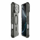 ITSKINS Hybrid_R Vapor Compatible with MagSafe Case for iPhone 17 Pro Max - Smoke-Extreme drop protection 3M/10Feet