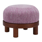 Zuo Gome Ottoman Wisteria - Purple-Painted rubberwood leg