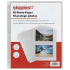 Staples Photo Page Sheet Protectors - 10 Pack-Photo Pages