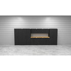 Cat Fully-Welded Garage Storage Cabinetry Set - 3 Locker, 3 Wall, 1 Base, 2 Tool & 84" Worktop-Industrial Powder Coat Finish: Resists scratches, rust, oil, and solvents commonly found in workshop environments