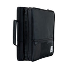 Hilroy 2" 3 Ring Utility Zipper Binder - Black/Grey-Convenient carry handle for easy and comfortable portability