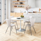 Zuo Thibideaux Dining Chair - Ivory - Set of 2-Chair Weight Capacity: Supports up to 330 lb