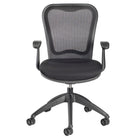 Nightingale MXO Mid Back Conference Chair - Black-Translucent ABLEX patterned weave, responsive mesh back creates a contoured shape that provides perfect support for all users automatically