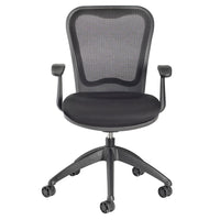 Nightingale MXO Mid Back Conference Chair - Black-Translucent ABLEX patterned weave, responsive mesh back creates a contoured shape that provides perfect support for all users automatically