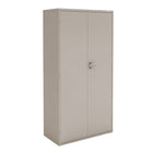 Staples 72" Locking Steel Storage Cabinet, Sand-3-point locking system offers added security