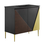 Modway Alchemist 36" Bathroom Vanity - Black-Modern Bathroom Vanity