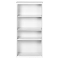 Monarch Specialties 7059 48"H Bookcase - White With Adjustable Shelves-Simple contemporary style to blend with any decor