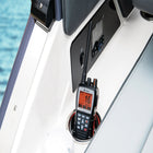 Cobra Bluebound 650 VHF Hand Held Marine Radio - Black/Orange-IPX7 Waterproof for reliable maritime usage, Day/Night LCD display for easy viewing in all conditions 