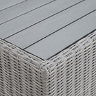 Modway Conway 32" Outdoor Patio Wicker Rattan Coffee Table - Light Grey-7