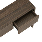 Manhattan Comfort Linda Modern 3-Drawer Console Table - Walnut Brown-Versatile console depth suits entryways, living rooms, or dining spaces