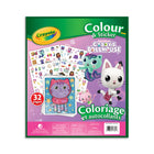 Crayola Colour & Sticker Book - Gabby's Dollhouse-Colouring for kids, ages 3 & up
