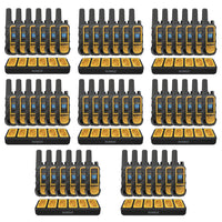 DEWALT Heavy Duty 48 DXFRS800 Radios with 8X 6 Port Chargers-22 Preset Channels are preset with Privacy codes