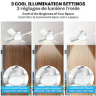 Bell+Howell 15.7 in. Socket Fan Light with Remote - Nickel-Easy to use- no wiring or installation necessary