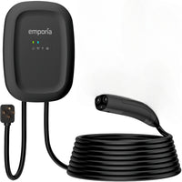 Emporia Classic Level 2 40A EV Charger with 24' Cable - NACS (TESLA) - NEMA 14-50 Plug - Black-No adapter required for tesla and nacs vehicles allowing direct charging with a dedicated nacs connector, functions similarly to tesla chargers including the ability to remotely open the tesla charging port door for added convenience