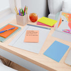 Staples Lined Ultra Sticky Notes - 4" x 6" - Golden Hour Collection - 6 Pack-4" x 6" size is perfect for quick notes and reminders