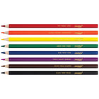 Prang Thick Core Coloured Pencils - Assorted - 8 Pack-Durable pencils with long lasting core provide bright colours and resist fading