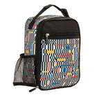 Pep Rally Large Lunch Bag - Multicolour Blocks-Polyester and PEVA material