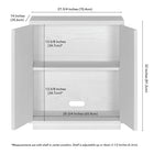 Hudson&Canal Alston 28"W Accent Cabinet - White-8
