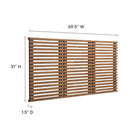 Modway Render Wall Mount Queen Headboard - Walnut-6