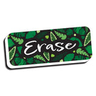 Ashley Productions Magnetic Whiteboard Eraser - Greenery with Erase - 2" x 5" - 6 Pack-Built in magnet for easy use on magnetic whiteboards