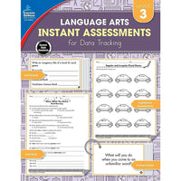 eBook: Carson Dellosa Publishing Instant Assessments for Data Tracking: Language Arts Workbook - Grade 3-The perfect resource for teachers who use data tracking to monitor student progress